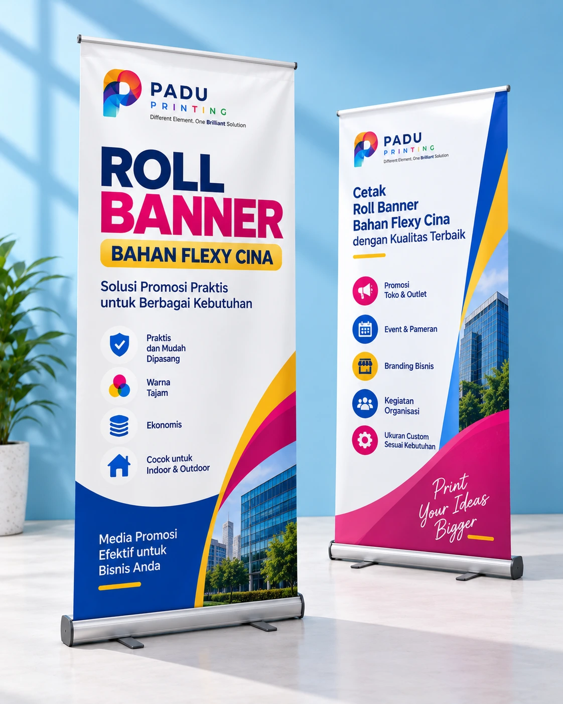 Roll Banner Bahan Flexy Cina