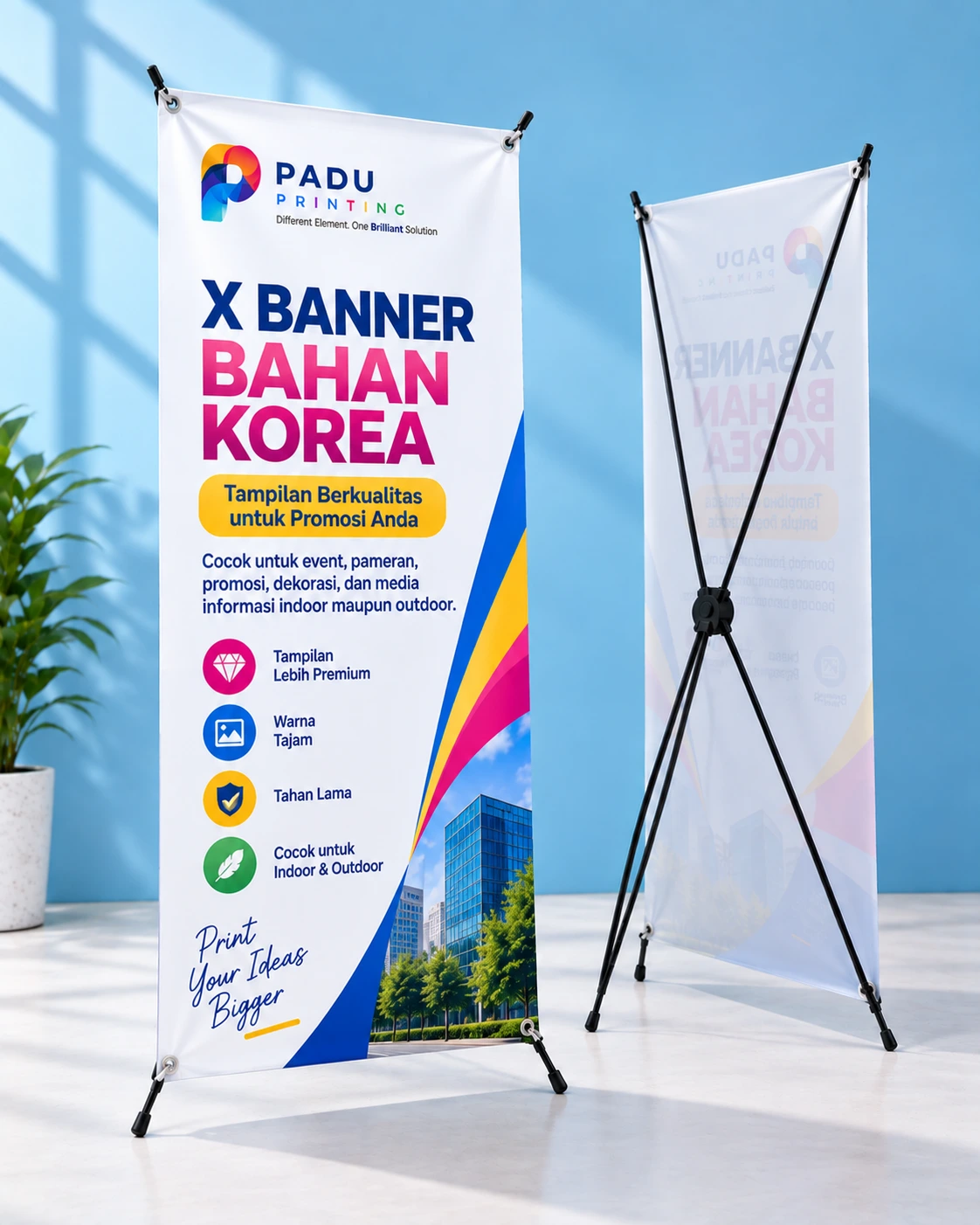 X-Banner Bahan Korea
