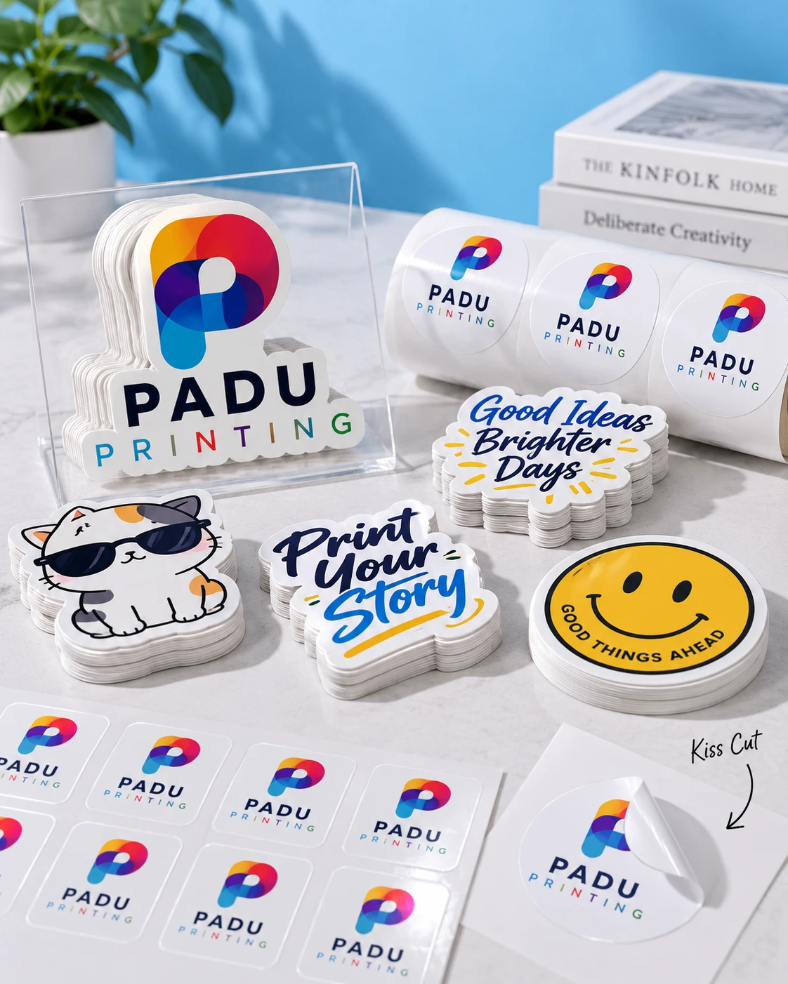 Cetak Stiker Chromo Kiss Cut - PADU Printing