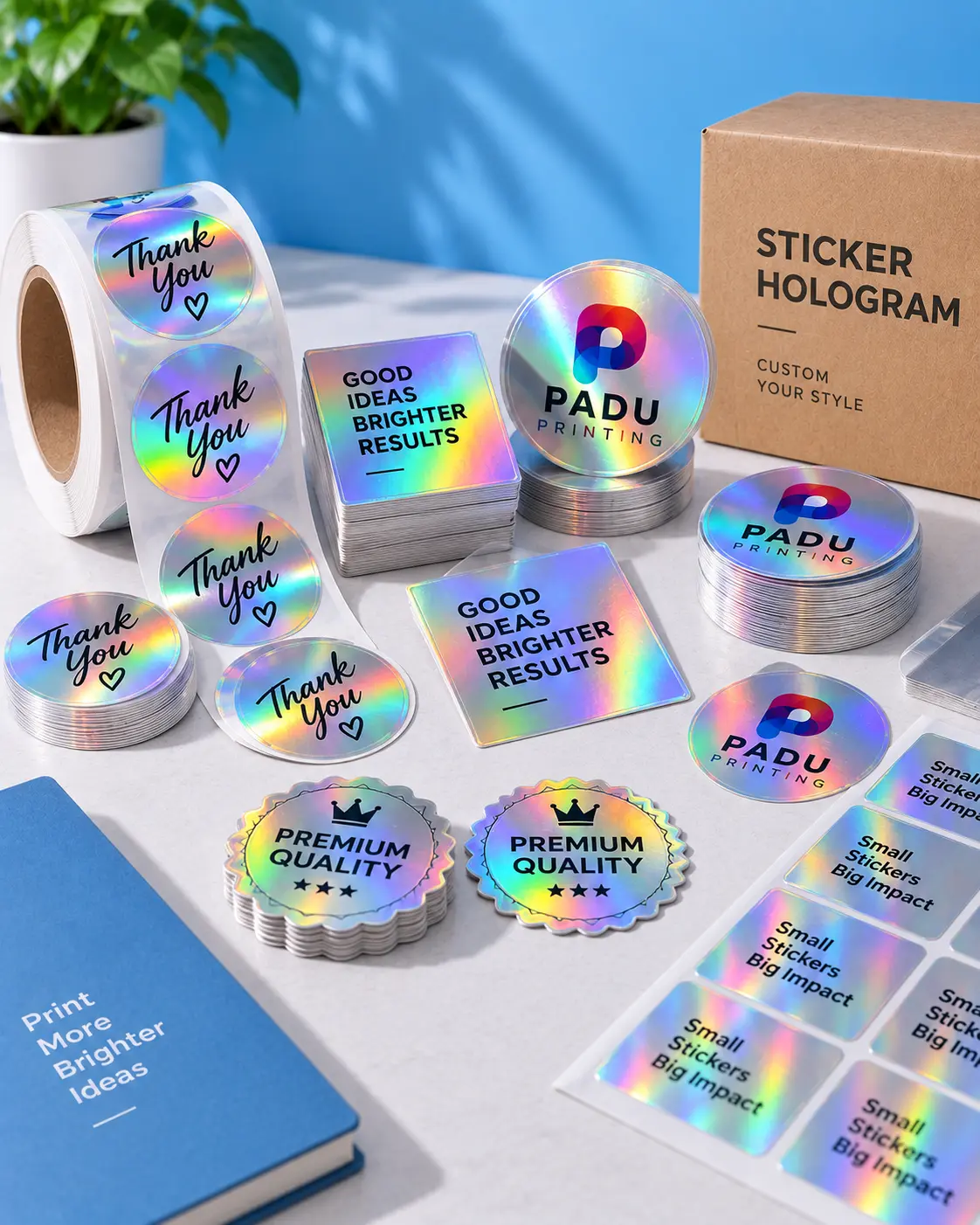 Cetak Cetak Stiker Hologram - PADU Printing