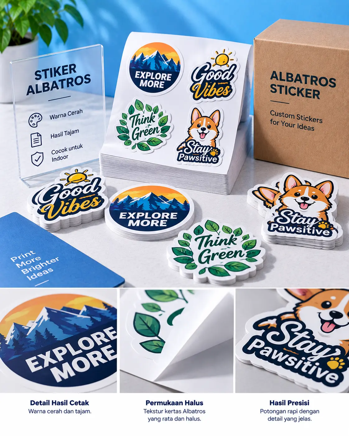 Cetak Cetak Stiker Albatros - PADU Printing