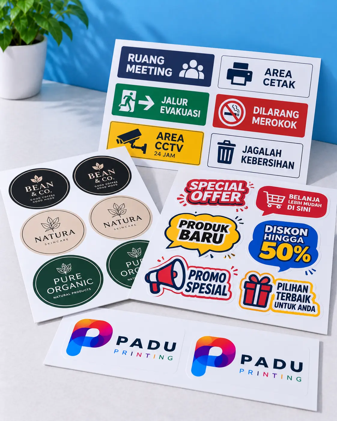 Cetak Cetak Stiker Imfraboard - PADU Printing