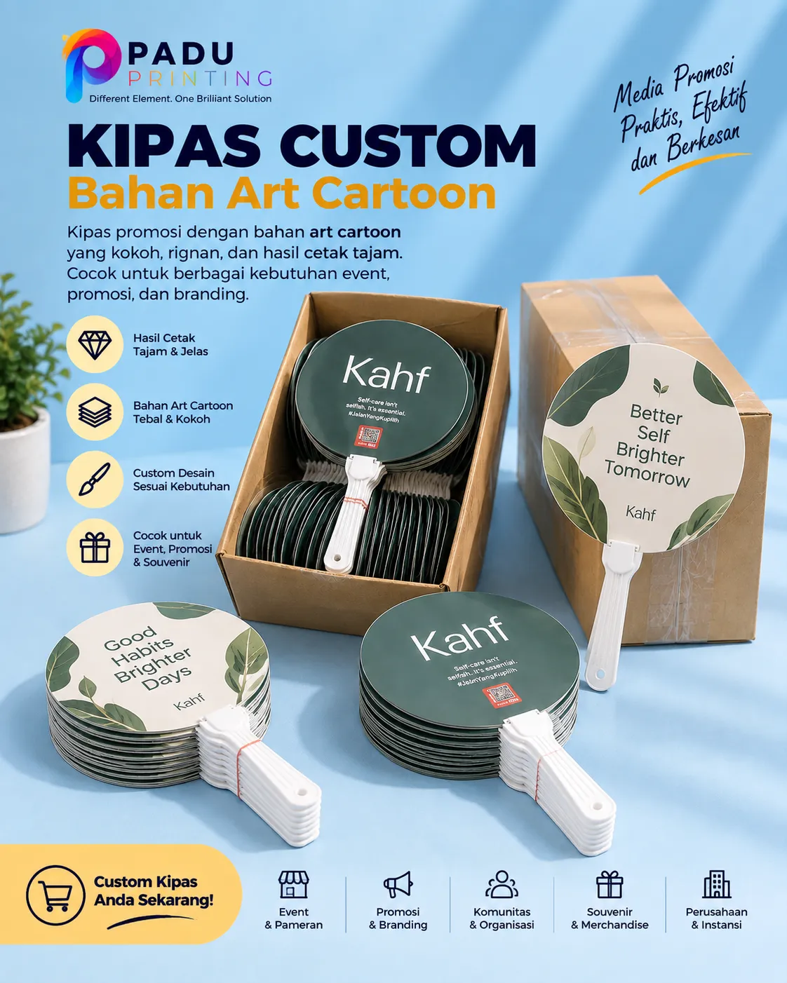 Kipas Custom Art Cartoon